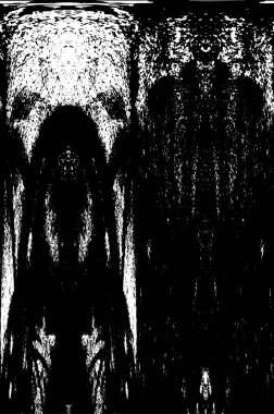 Grunge black and white pattern. Monochrome particles abstract texture. Background of cracks, scuffs, chips, stains, ink spots, lines. Dark design background surface. Gray printing element