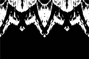 Grunge black and white pattern. Monochrome particles abstract texture. Background of cracks, scuffs, chips, stains, ink spots, lines. Dark design background surface. Gray printing element