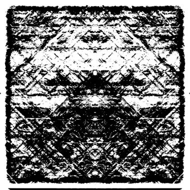 Grunge black and white pattern. Monochrome particles abstract texture. Background of cracks, scuffs, chips, stains, ink spots, lines. Dark design background surface. Gray printing element