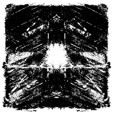 Grunge black and white pattern. Monochrome particles abstract texture. Background of cracks, scuffs, chips, stains, ink spots, lines. Dark design background surface. Gray printing element