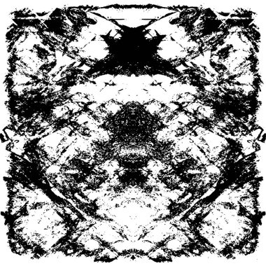 Grunge black and white pattern. Monochrome particles abstract texture. Background of cracks, scuffs, chips, stains, ink spots, lines. Dark design background surface. Gray printing element