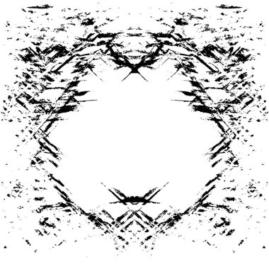 Grunge black and white pattern. Monochrome particles abstract texture. Background of cracks, scuffs, chips, stains, ink spots, lines. Dark design background surface. Gray printing element