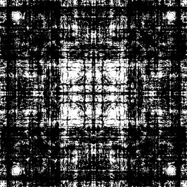 Grunge black and white pattern. Monochrome particles abstract texture. Background of cracks, scuffs, chips, stains, ink spots, lines. Dark design background surface. Gray printing element