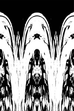 Grunge black and white pattern. Monochrome particles abstract texture. Background of cracks, scuffs, chips, stains, ink spots, lines. Dark design background surface. Gray printing element