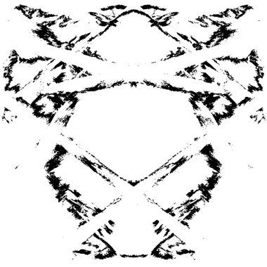 Grunge black and white pattern. Monochrome particles abstract texture. Background of cracks, scuffs, chips, stains, ink spots, lines. Dark design background surface. Gray printing element