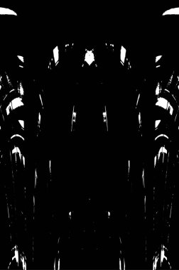 Grunge black and white pattern. Monochrome particles abstract texture. Background of cracks, scuffs, chips, stains, ink spots, lines. Dark design background surface. Gray printing element