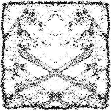 Grunge black and white pattern. Monochrome particles abstract texture. Background of cracks, scuffs, chips, stains, ink spots, lines. Dark design background surface. Gray printing element