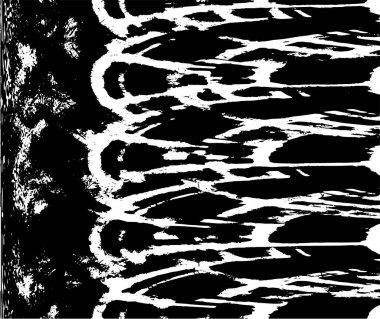 Grunge black and white pattern. Monochrome particles abstract texture. Background of cracks, scuffs, chips, stains, ink spots, lines. Dark design background surface. Gray printing element