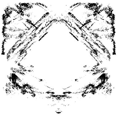 Grunge black and white pattern. Monochrome particles abstract texture. Background of cracks, scuffs, chips, stains, ink spots, lines. Dark design background surface. Gray printing element