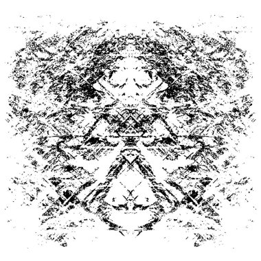 Grunge black and white pattern. Monochrome particles abstract texture. Background of cracks, scuffs, chips, stains, ink spots, lines. Dark design background surface. Gray printing element