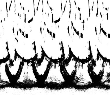 Grunge black and white pattern. Monochrome particles abstract texture. Background of cracks, scuffs, chips, stains, ink spots, lines. Dark design background surface. Gray printing element