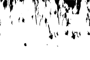 Vektör grunge dokusu. Siyah beyaz arka plan. Soyut monokrom resim koyu tonlarda solmuş bir efekt içerir