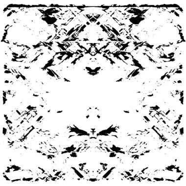 Vektör grunge dokusu. Siyah beyaz arka plan. Soyut monokrom resim koyu tonlarda solmuş bir efekt içerir