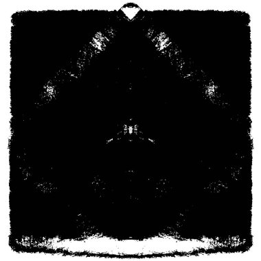 Vektör grunge dokusu. Siyah beyaz arka plan. Soyut monokrom resim koyu tonlarda solmuş bir efekt içerir