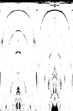 Vektör grunge dokusu. Siyah beyaz arka plan. Soyut monokrom resim koyu tonlarda solmuş bir efekt içerir