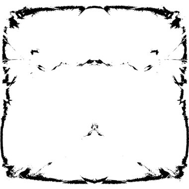 Vektör grunge dokusu. Siyah beyaz arka plan. Soyut monokrom resim koyu tonlarda solmuş bir efekt içerir