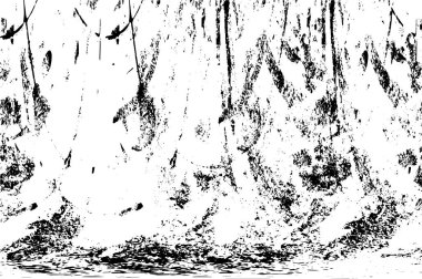 Vektör grunge dokusu. Siyah beyaz arka plan. Soyut monokrom resim koyu tonlarda solmuş bir efekt içerir