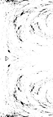 Vektör grunge dokusu. Siyah beyaz arka plan. Soyut monokrom resim koyu tonlarda solmuş bir efekt içerir