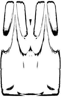 Vektör grunge dokusu. Siyah beyaz arka plan. Soyut monokrom resim koyu tonlarda solmuş bir efekt içerir