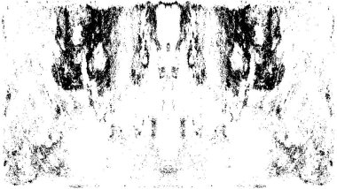 Vektör grunge dokusu. Siyah beyaz arka plan. Soyut monokrom resim koyu tonlarda solmuş bir efekt içerir