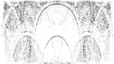 Vektör grunge dokusu. Siyah beyaz arka plan. Soyut monokrom resim koyu tonlarda solmuş bir efekt içerir