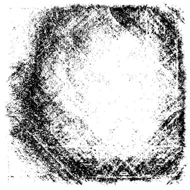 Vektör grunge dokusu. Siyah beyaz arka plan. Soyut monokrom resim koyu tonlarda solmuş bir efekt içerir