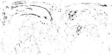 Vektör grunge dokusu. Siyah beyaz arka plan. Soyut monokrom resim koyu tonlarda solmuş bir efekt içerir