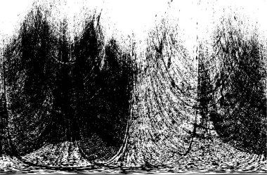 Vektör grunge dokusu. Siyah beyaz arka plan. Soyut monokrom resim koyu tonlarda solmuş bir efekt içerir