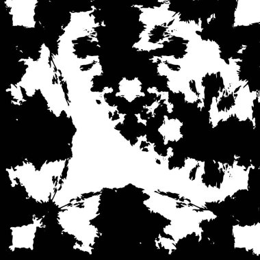 Vektör grunge dokusu. Siyah beyaz arka plan. Soyut monokrom resim koyu tonlarda solmuş bir efekt içerir