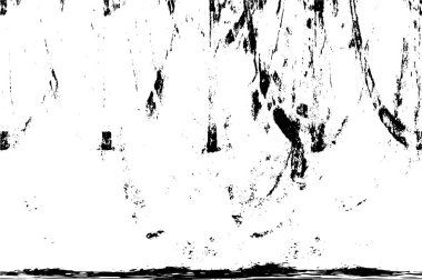 Vektör grunge dokusu. Siyah beyaz arka plan. Soyut monokrom resim koyu tonlarda solmuş bir efekt içerir