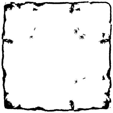 Vektör grunge dokusu. Siyah beyaz arka plan. Soyut monokrom resim koyu tonlarda solmuş bir efekt içerir