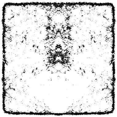 Vektör grunge dokusu. Siyah beyaz arka plan. Soyut monokrom resim koyu tonlarda solmuş bir efekt içerir