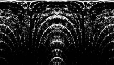 Vektör grunge dokusu. Siyah beyaz arka plan. Soyut monokrom resim koyu tonlarda solmuş bir efekt içerir