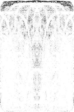 Grunge dikey olarak simetrik siyah beyaz doku. Tek renkli yıpranmış kaplama deseni. 