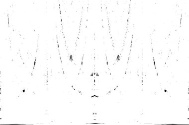 Grunge üst üste biniyor. Soyut siyah-beyaz vektör arkaplanı. Çatlak, leke ve noktalarda kirli desenli tek renkli klasik yüzey. Karanlık korku tarzında eski bir duvar.