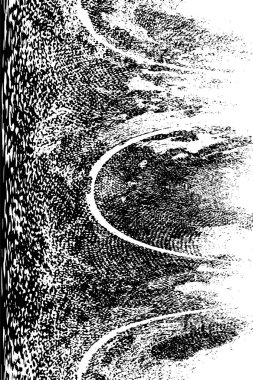 Grunge üst üste biniyor. Soyut siyah-beyaz vektör arkaplanı. Çatlak, leke ve noktalarda kirli desenli tek renkli klasik yüzey. Karanlık korku tarzında eski bir duvar.