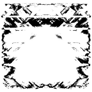 Grunge üst üste biniyor. Soyut siyah-beyaz vektör arkaplanı. Çatlak, leke ve noktalarda kirli desenli tek renkli klasik yüzey. Karanlık korku tarzında eski bir duvar.