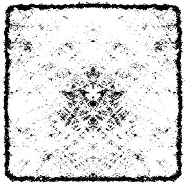 Grunge üst üste biniyor. Soyut siyah-beyaz vektör arkaplanı. Çatlak, leke ve noktalarda kirli desenli tek renkli klasik yüzey. Karanlık korku tarzında eski bir duvar.