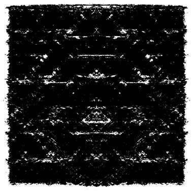 Grunge üst üste biniyor. Soyut siyah-beyaz vektör arkaplanı. Çatlak, leke ve noktalarda kirli desenli tek renkli klasik yüzey. Karanlık korku tarzında eski bir duvar.