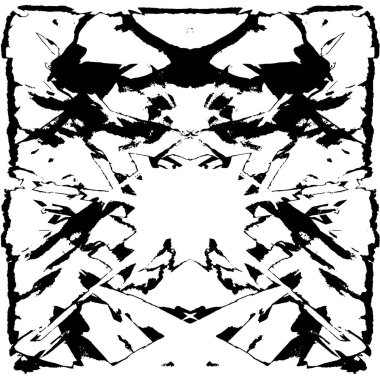 Grunge üst üste biniyor. Soyut siyah-beyaz vektör arkaplanı. Çatlak, leke ve noktalarda kirli desenli tek renkli klasik yüzey. Karanlık korku tarzında eski bir duvar.