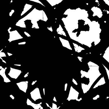 Sert grunge desenli tasarım. Suluboya kuru fırça darbeleri dokuyu etkiler. Solmuş kağıt dokusu. Çizgi film pop sanat tasarımı