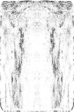 Grunge dikey olarak simetrik siyah beyaz doku. Tek renkli yıpranmış kaplama deseni. 