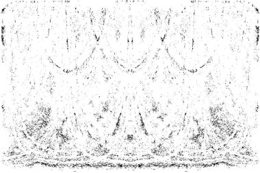 Grunge dikey olarak simetrik siyah beyaz doku. Tek renkli yıpranmış kaplama deseni. 