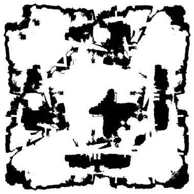 Sert grunge desenli tasarım. Suluboya kuru fırça darbeleri dokuyu etkiler. Solmuş kağıt dokusu. Çizgi film pop sanat tasarımı