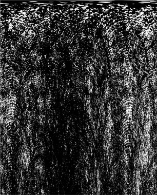 Grunge üst üste biniyor. Soyut siyah-beyaz vektör arkaplanı. Çatlak, leke ve noktalarda kirli desenli tek renkli klasik yüzey. Karanlık korku tarzında eski bir duvar.