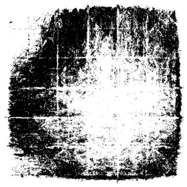 Grunge üst üste biniyor. Soyut siyah-beyaz vektör arkaplanı. Çatlak, leke ve noktalarda kirli desenli tek renkli klasik yüzey. Karanlık korku tarzında eski bir duvar.