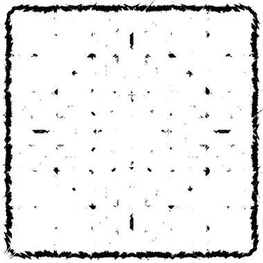 Grunge üst üste biniyor. Soyut siyah-beyaz vektör arkaplanı. Çatlak, leke ve noktalarda kirli desenli tek renkli klasik yüzey. Karanlık korku tarzında eski bir duvar.