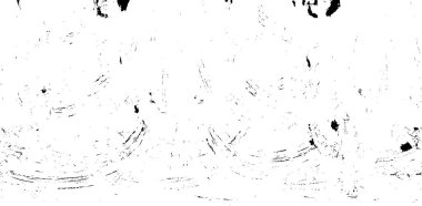 Grunge üst üste biniyor. Soyut siyah-beyaz vektör arkaplanı. Çatlak, leke ve noktalarda kirli desenli tek renkli klasik yüzey. Karanlık korku tarzında eski bir duvar.