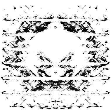 Grunge üst üste biniyor. Soyut siyah-beyaz vektör arkaplanı. Çatlak, leke ve noktalarda kirli desenli tek renkli klasik yüzey. Karanlık korku tarzında eski bir duvar.