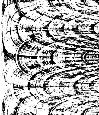 Grunge üst üste biniyor. Soyut siyah-beyaz vektör arkaplanı. Çatlak, leke ve noktalarda kirli desenli tek renkli klasik yüzey. Karanlık korku tarzında eski bir duvar.